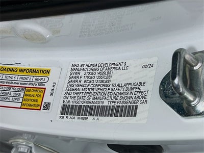 2024 Honda Accord Hybrid Touring