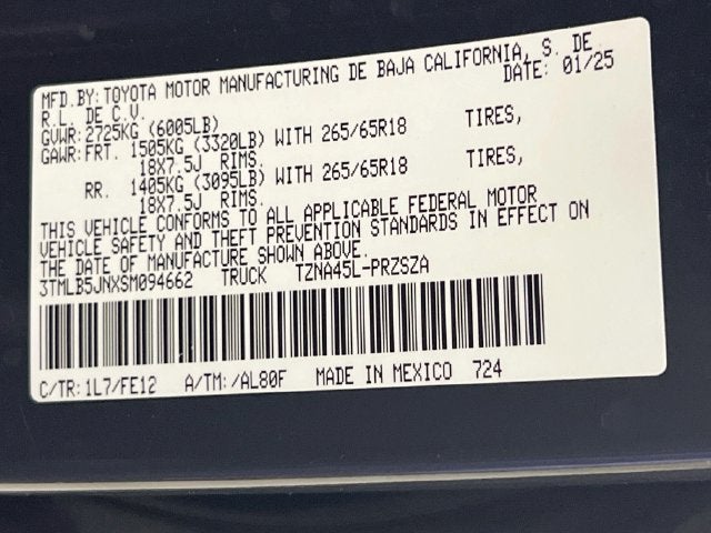 2025 Toyota Tacoma TRD Sport