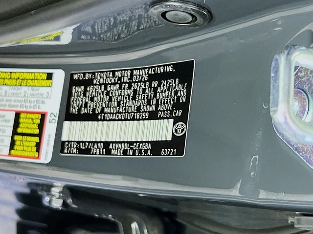 2026 Toyota Camry XLE