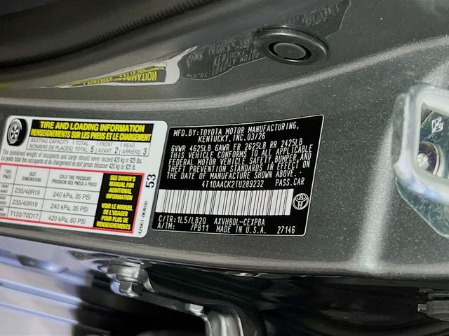 2026 Toyota Camry XSE
