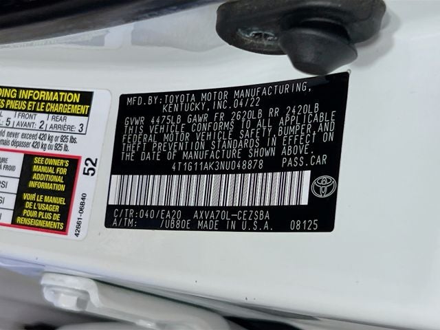 2022 Toyota Camry SE