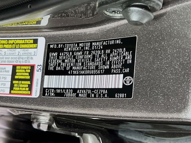 2024 Toyota Camry XSE