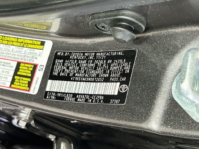 2022 Toyota Camry XSE