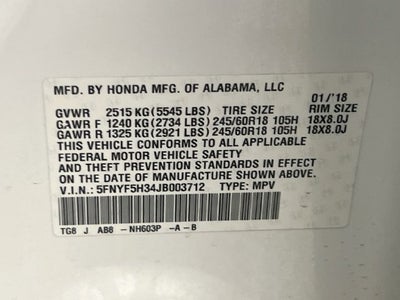 2018 Honda Pilot EX