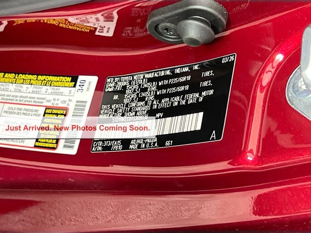 2026 Toyota Sienna XLE 7 Passenger