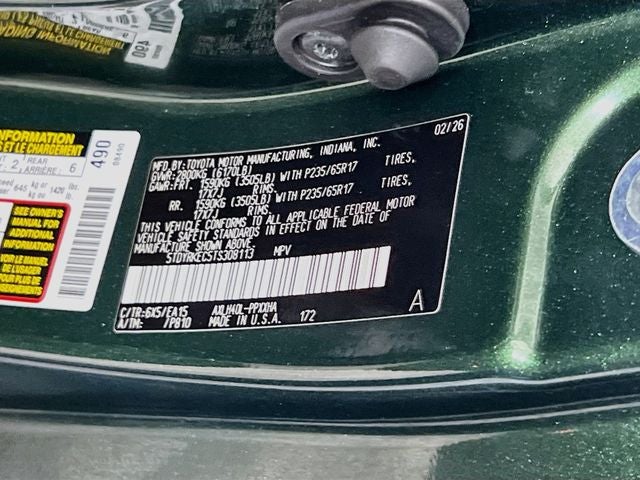 2026 Toyota Sienna XLE 8 Passenger