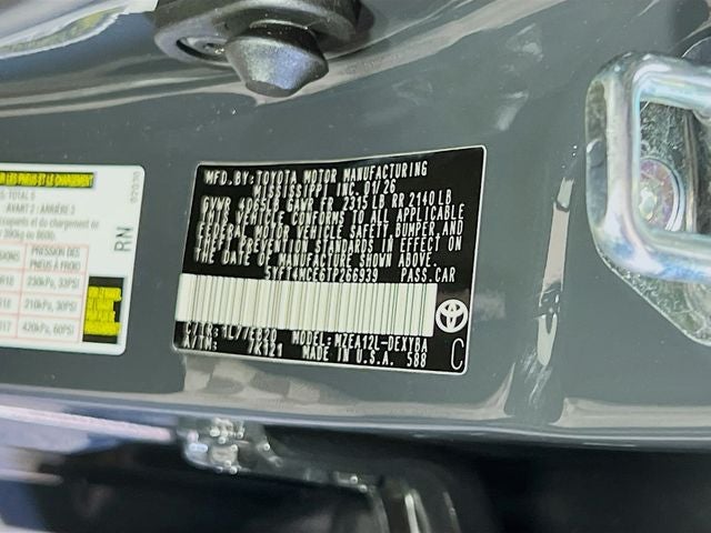 2026 Toyota Corolla XSE