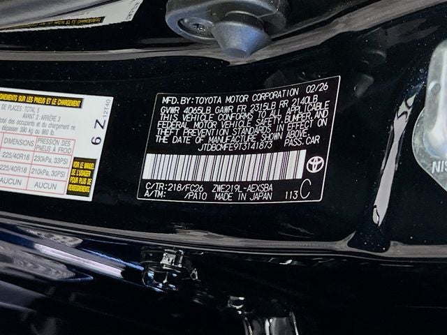 2026 Toyota Corolla Hybrid SE