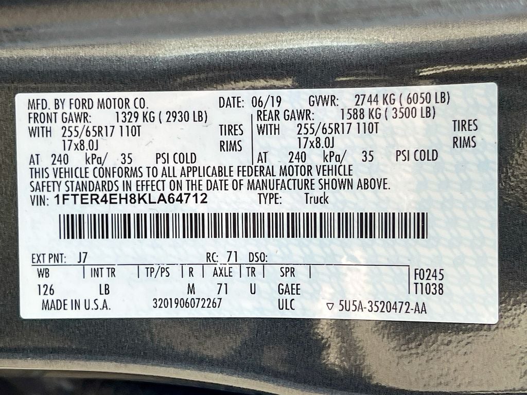 2019 Ford Ranger XLT