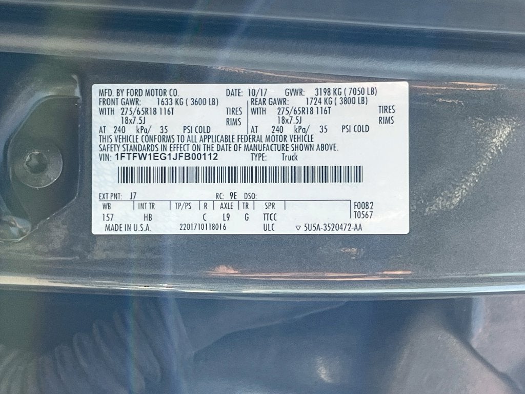 2018 Ford F-150 Lariat