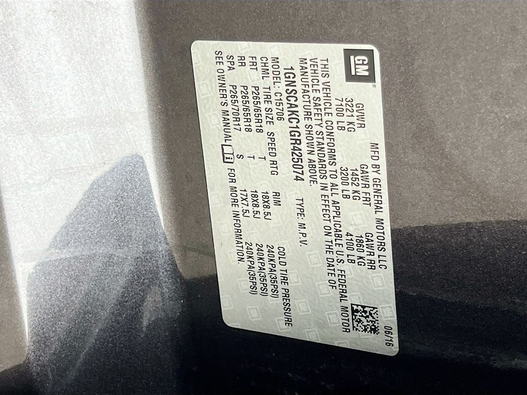 2016 Chevrolet Tahoe LS