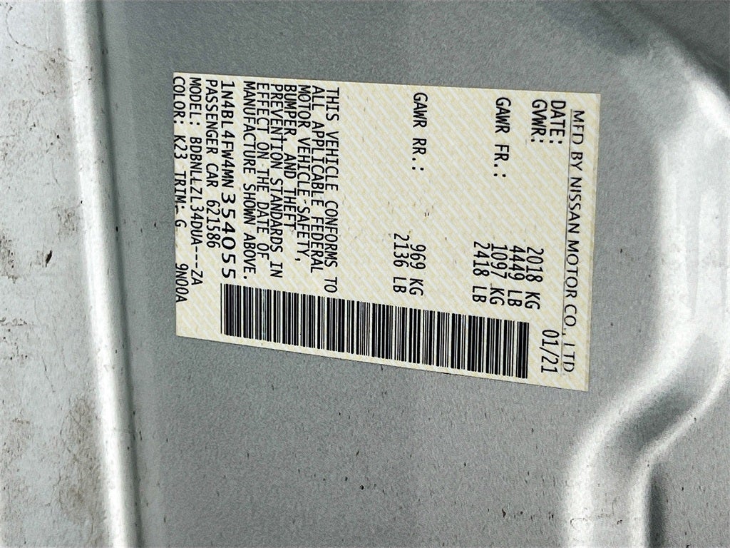 2021 Nissan Altima 2.5 Platinum