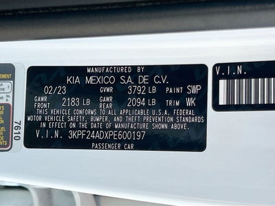 2023 Kia Forte LXS