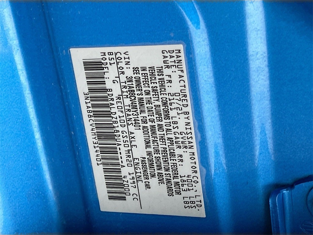 2021 Nissan Sentra SV