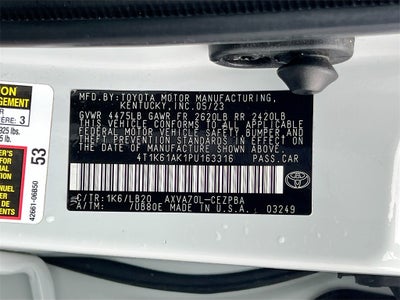 2023 Toyota Camry XSE
