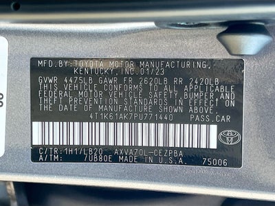 2023 Toyota Camry XSE