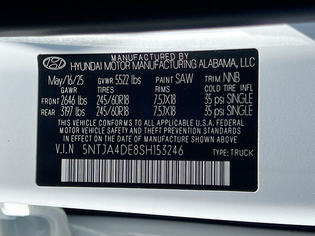 2025 Hyundai Santa Cruz SE
