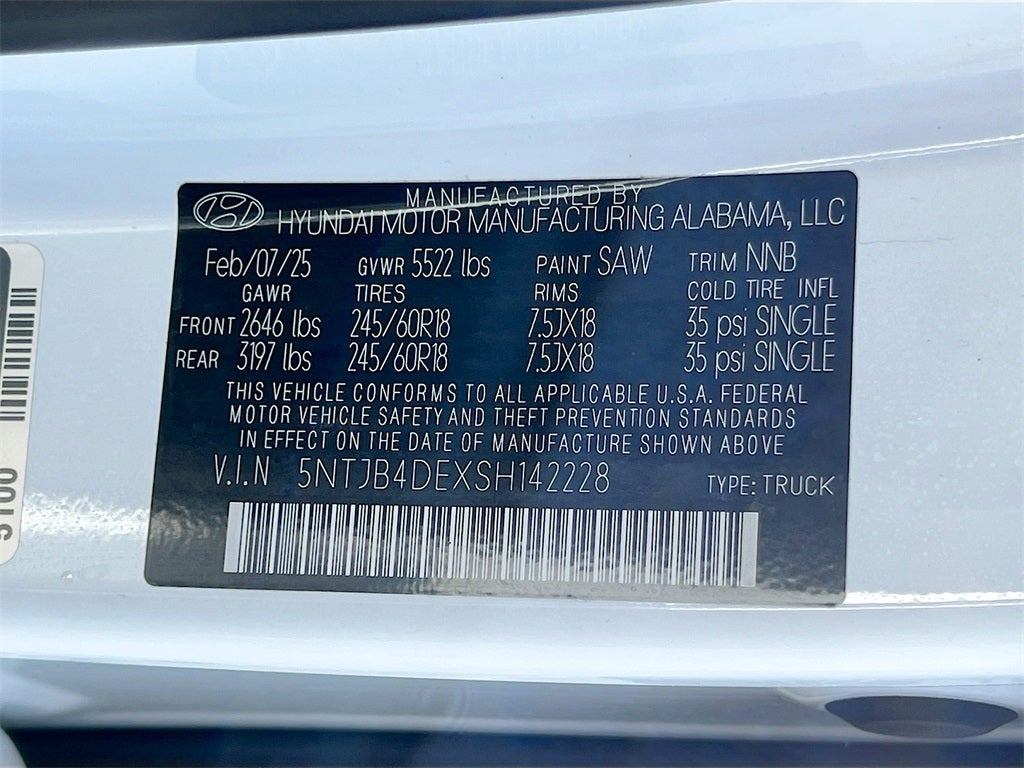 2025 Hyundai Santa Cruz SEL