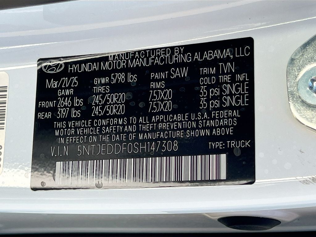 2025 Hyundai Santa Cruz Limited