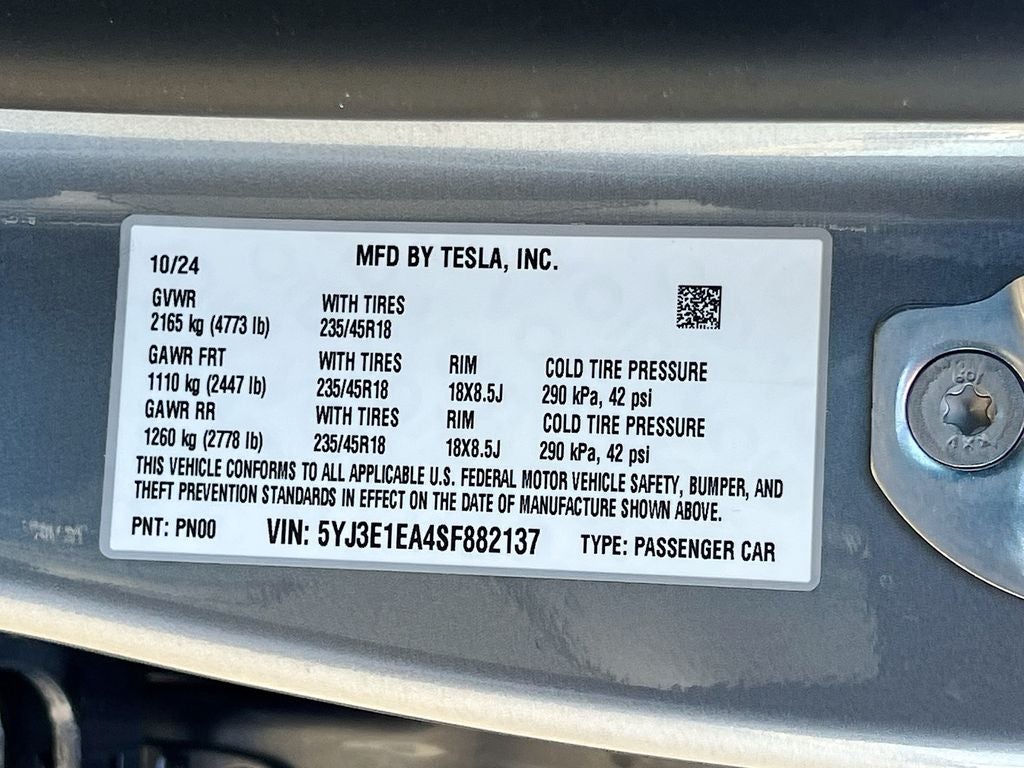 2025 Tesla Model 3 Standard