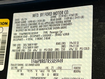 2024 Ford Mustang Dark Horse