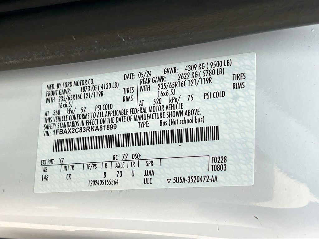 2024 Ford Transit-350 XLT