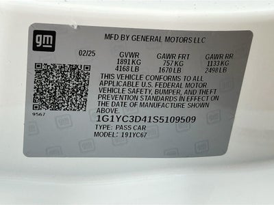 2025 Chevrolet Corvette Stingray 3LT