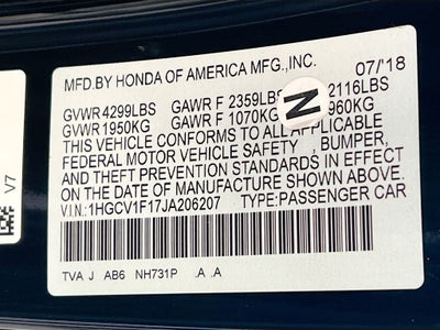 2018 Honda Accord LX