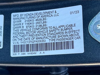2023 Honda Accord Hybrid EX-L