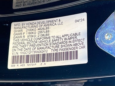 2024 Honda Accord Hybrid Sport-L