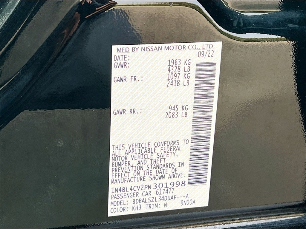 2023 Nissan Altima 2.5 SR