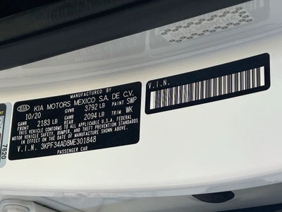 2021 Kia Forte GT-Line