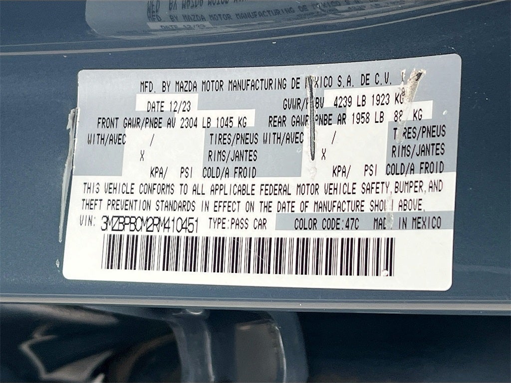 2024 Mazda Mazda3 2.5 S Carbon Edition