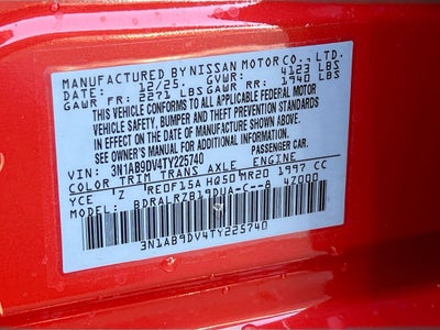 2026 Nissan Sentra SR