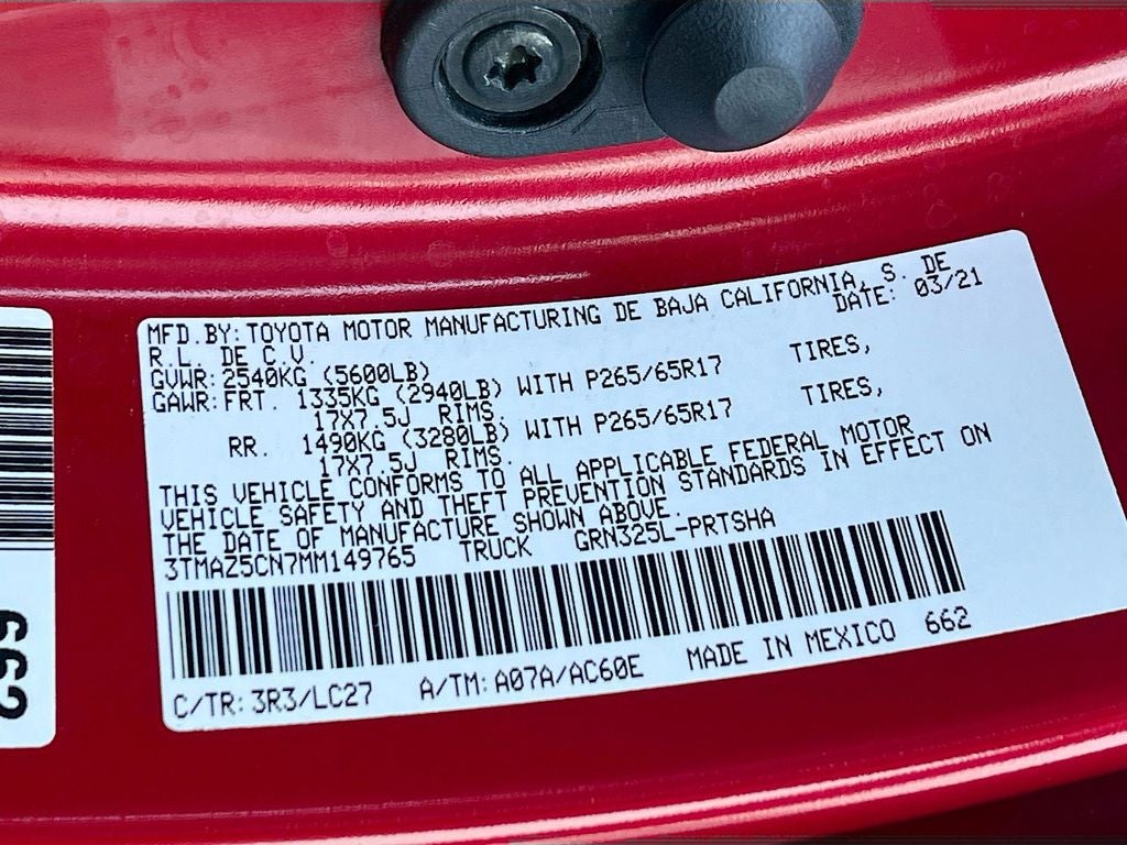 2021 Toyota Tacoma TRD Sport V6