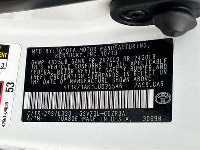 2020 Toyota Camry XSE V6