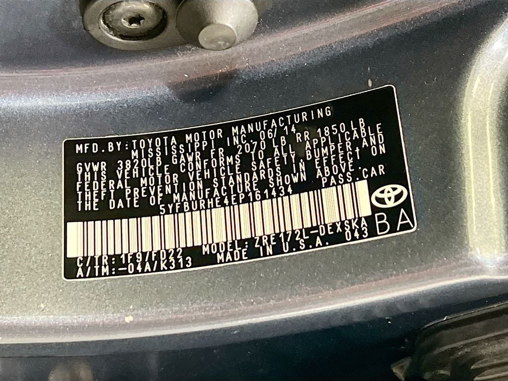 2014 Toyota Corolla S Plus