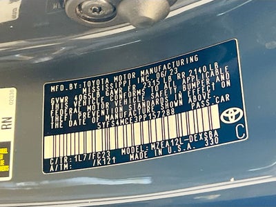 2023 Toyota Corolla SE