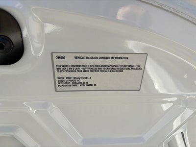2022 Tesla Model 3 Base