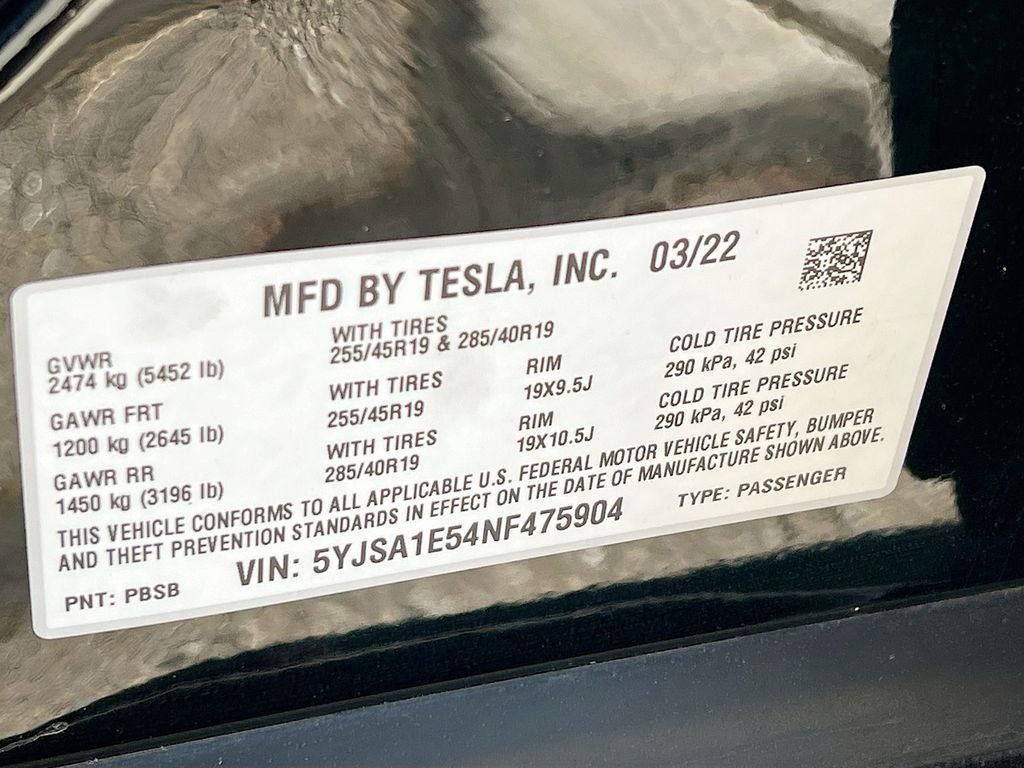 2022 Tesla Model S Base