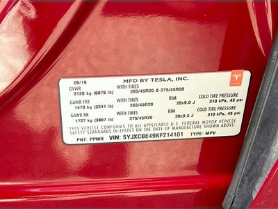 2019 Tesla Model X Performance