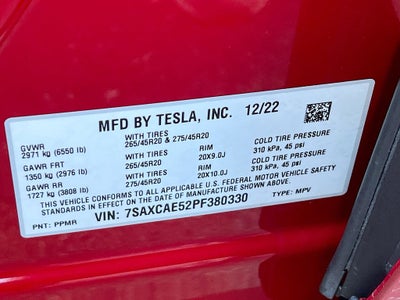 2023 Tesla Model X Standard Range