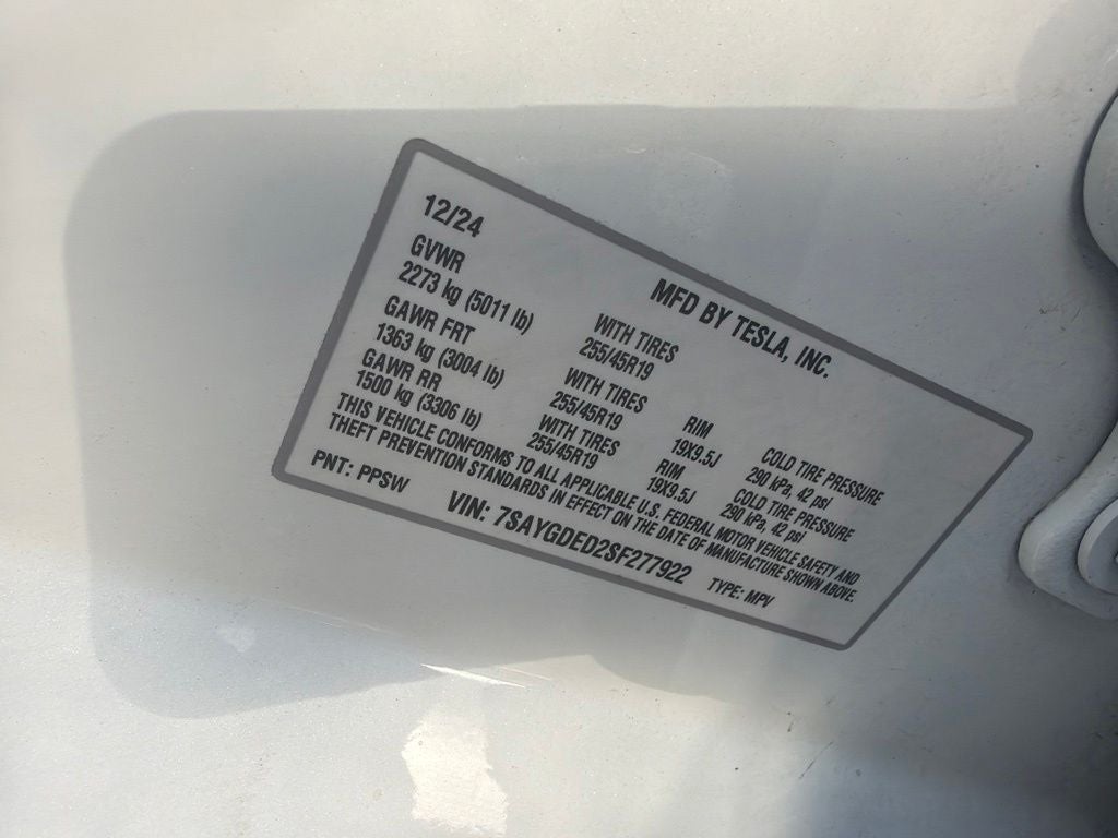 2025 Tesla Model Y Long Range