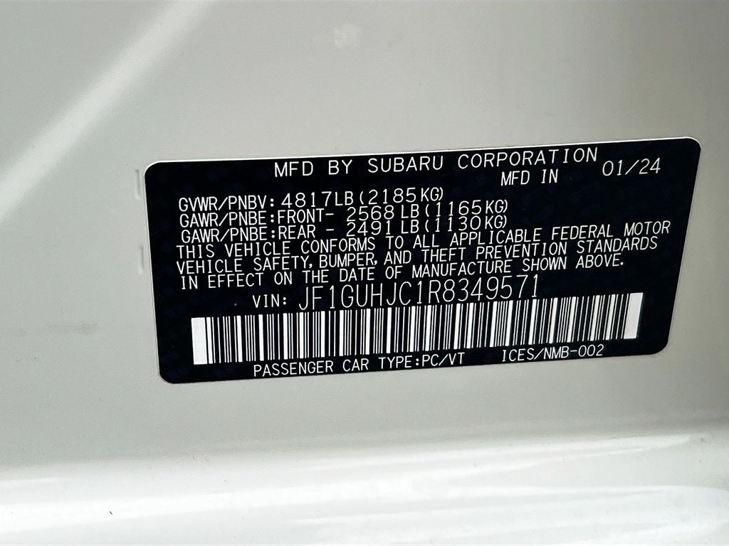 2024 Subaru Impreza 2.5RS