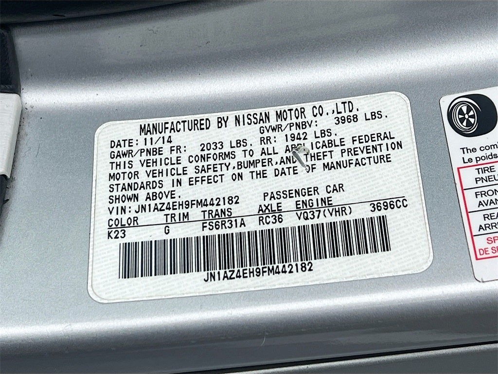 2015 Nissan 370Z Sport Tech