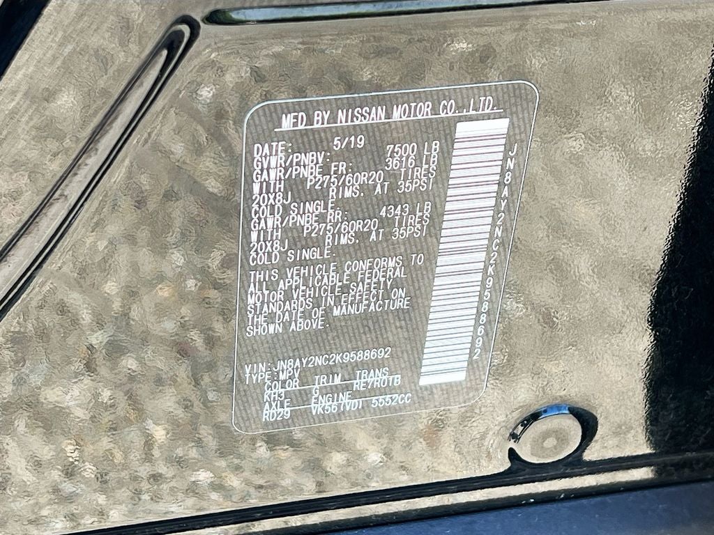 2019 Nissan Armada Platinum