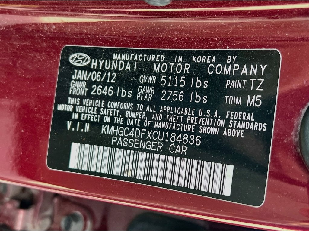 2012 Hyundai Genesis 4.6