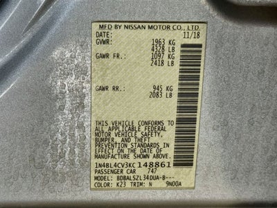 2019 Nissan Altima 2.5 SR
