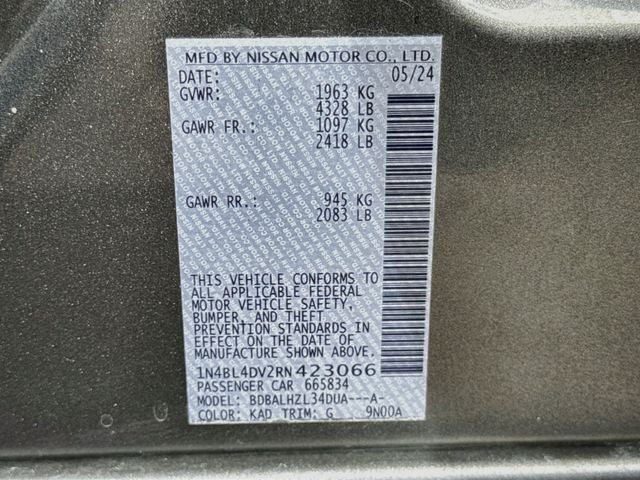2024 Nissan Altima 2.5 SV