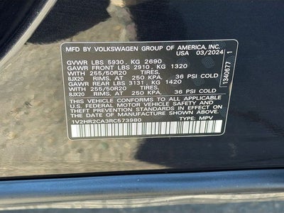 2024 Volkswagen Atlas 2.0T SE w/Technology